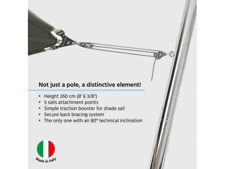EZ Mast Stainless Steel - the 304 Stainless Steel Pole for Shade Sails