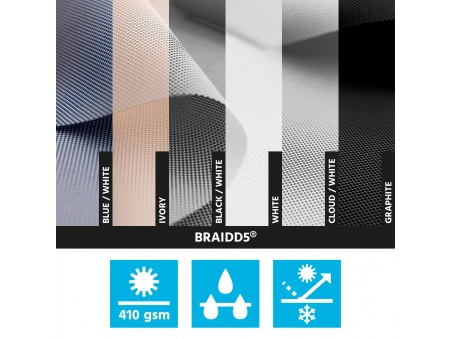 Easy Roll v2 Outdoor Roller Shade UK Custom Sizes