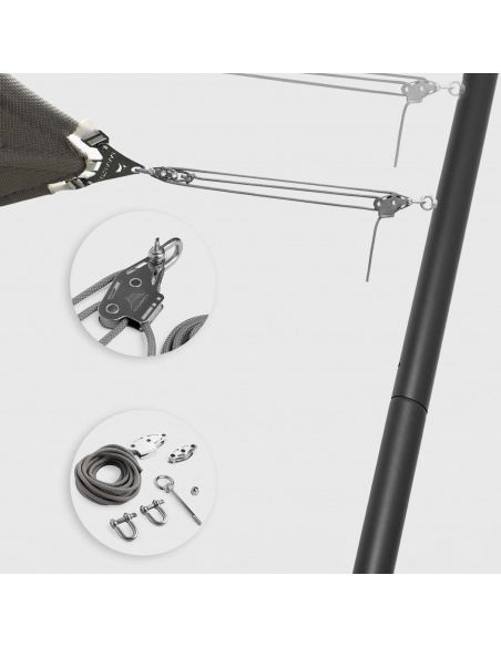 EZ Muscle x3 Pole: Tensioning Kit for Shade Sails | Maanta