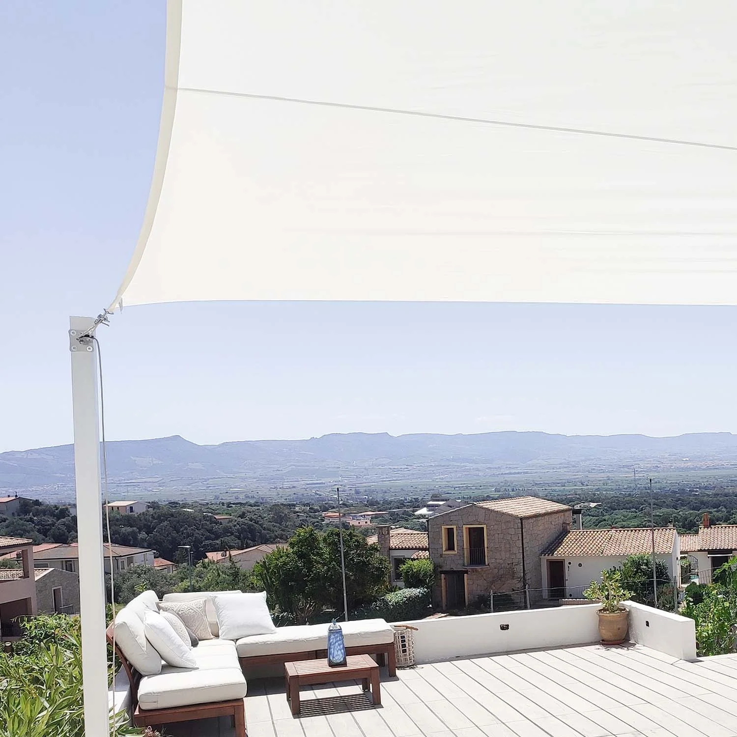 EasyShade Waterproof Shade Sail With Seamed Seals