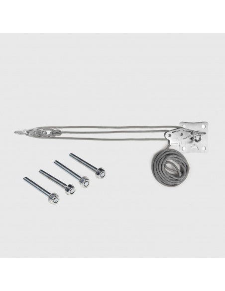 Kit wall mount Muscle x3 with Pulleys and traction booster for shade sails