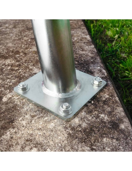 Set of 4 threaded rods made of galvanized steel M12 length 13 cm