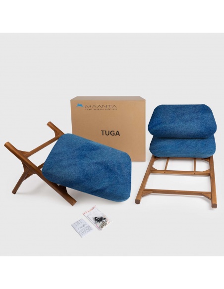 Tuga: Teak sun lounger Unique Nautical Design