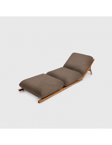 Tuga: Teak sun lounger Unique Nautical Design