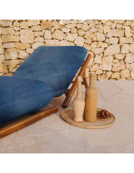 Tuga: Teak sun lounger Unique Nautical Design