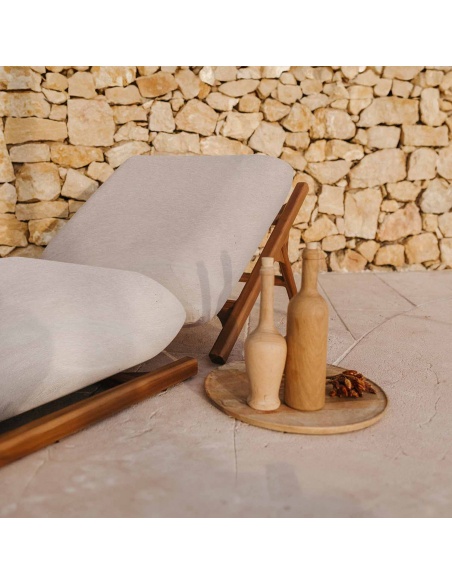 Tuga: Teak sun lounger Unique Nautical Design