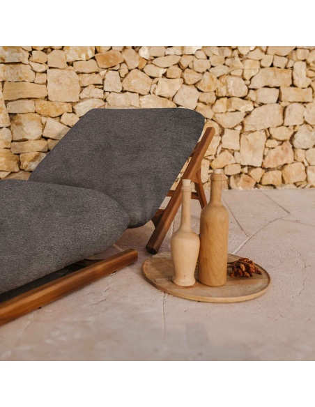 Tuga: Teak sun lounger Unique Nautical Design