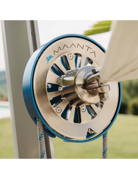 SolariA Furl Breathable Roll-Up - Our best retractable, radial-cut sun shade sail