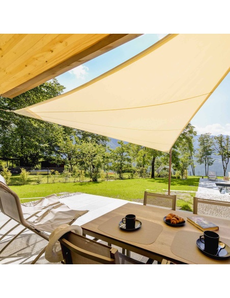 Solaria waterproof - our best radial cut shade sail