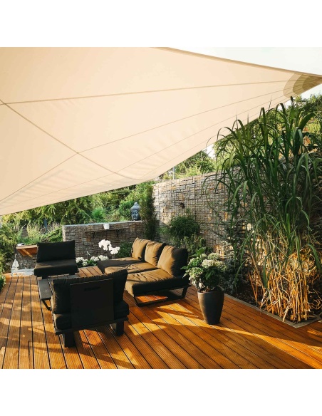 Solaria waterproof - our best radial cut shade sail