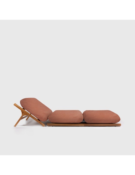 Tuga: Teak sun lounger Unique Nautical Design