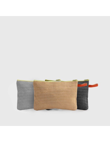 Recycling Clutch Bag: Made from recycled shade sail fabric