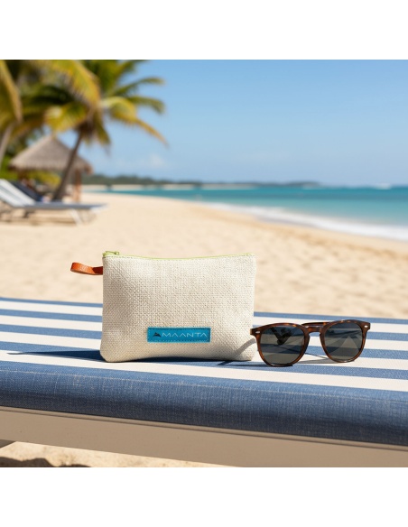 Recycling Clutch Bag: Made from recycled shade sail fabric