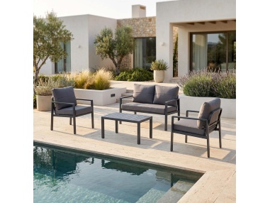 Siena garden sofa set aluminium modern