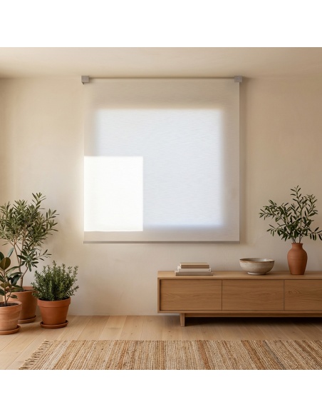 Kyma: Roller Shade with Wavy Design Plate