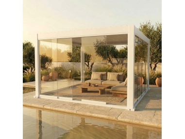 Sliding Glass Panels for Lyra T6 - Glass-Enclosed Pergola