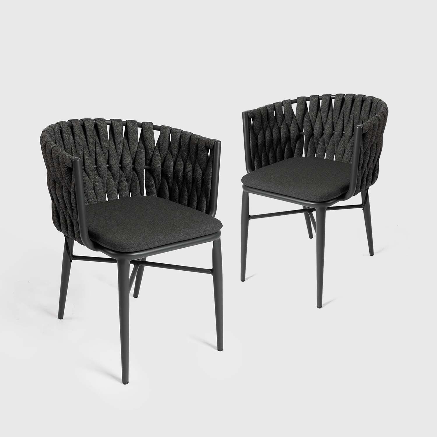 Torcea: Garden Chair with Wide Flat Rope 2