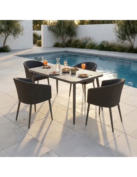 Conviva: Aluminium Outdoor Dining Table