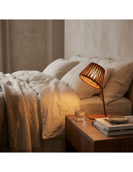 Mini Ropelle: Rechargeable Table Lamp in Olefin Rope