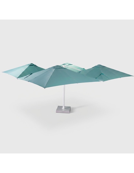 Cygnus Qadro: Four-Canopy Cantilever Parasol 6x6 m