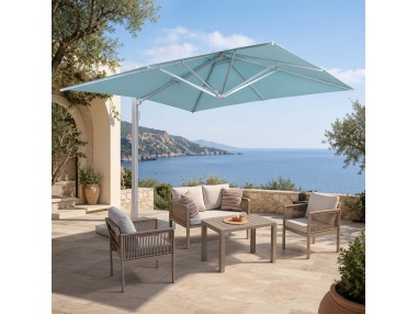 Cygnus: Cantilever Side-Arm Push-Open Garden Parasol