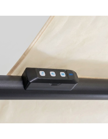 Auriga: Tilting Cantilever Parasol with Integrated Solar LEDs