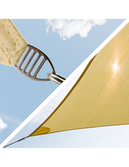 EZ Breez Furl Breathable: Shade Sail with Manual Furler in 90 Sec
