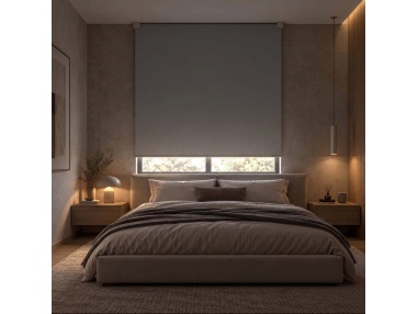 Made-to-Measure Blackout Roller Shade, Kyma Blend Blackout