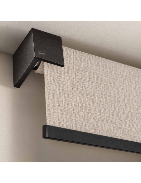 Indoor Blackout Roller Shade, Recta Canvas Blackout