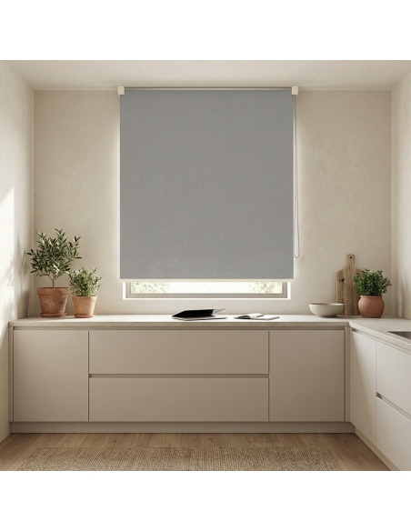 Made-to-Measure Blackout Roller Shade, Kyma Canvas Blackout