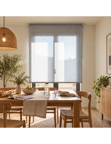 Made-to-Measure Striped Light-Filtering Roller Shade, Kyma Fine Line