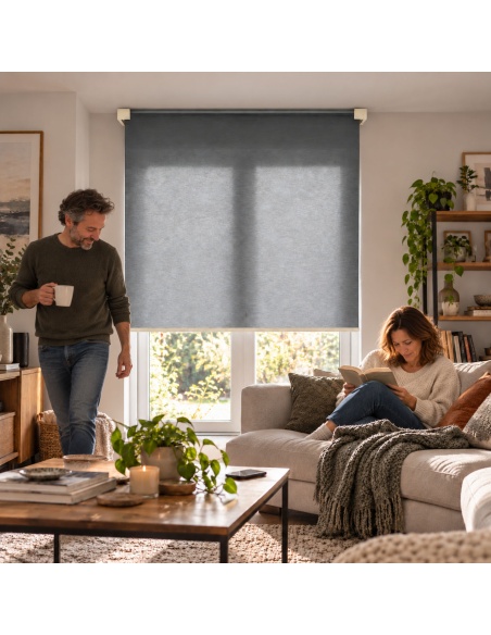 Made-to-Measure Light-Filtering Roller Shade, Kyma Horizon