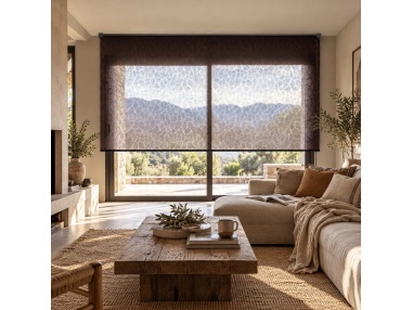 Made-to-Measure Roller Shade with Diamond Pattern, Kyma Diamond