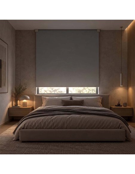 Indoor Battery-Powered Motorised Blackout Shade, Recta
