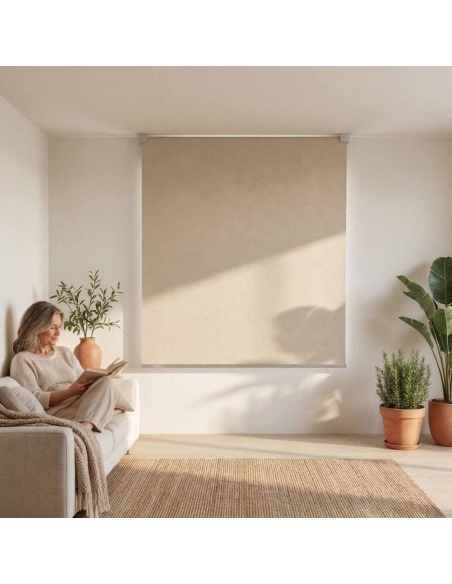 Indoor Battery-Powered Motorised Blackout Shade, Recta