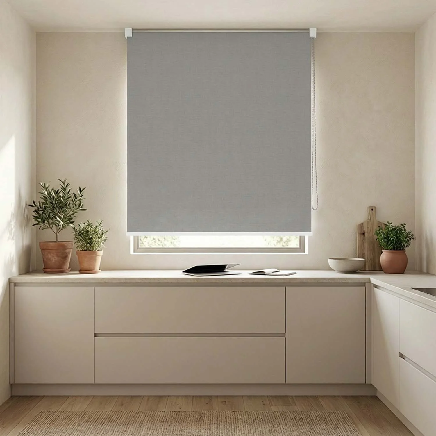 Canvas Blackout Silver Grey – bracket Textured White