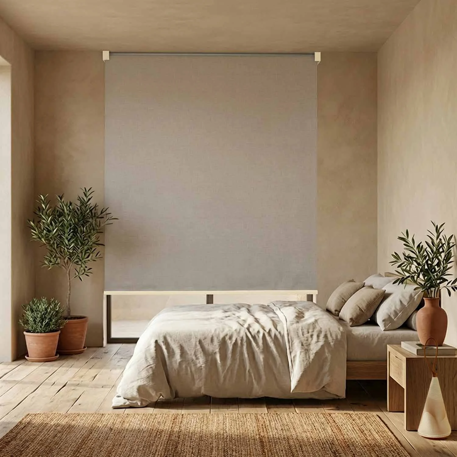 Canvas Blackout Cloud Grey – bracket Natural Taupe