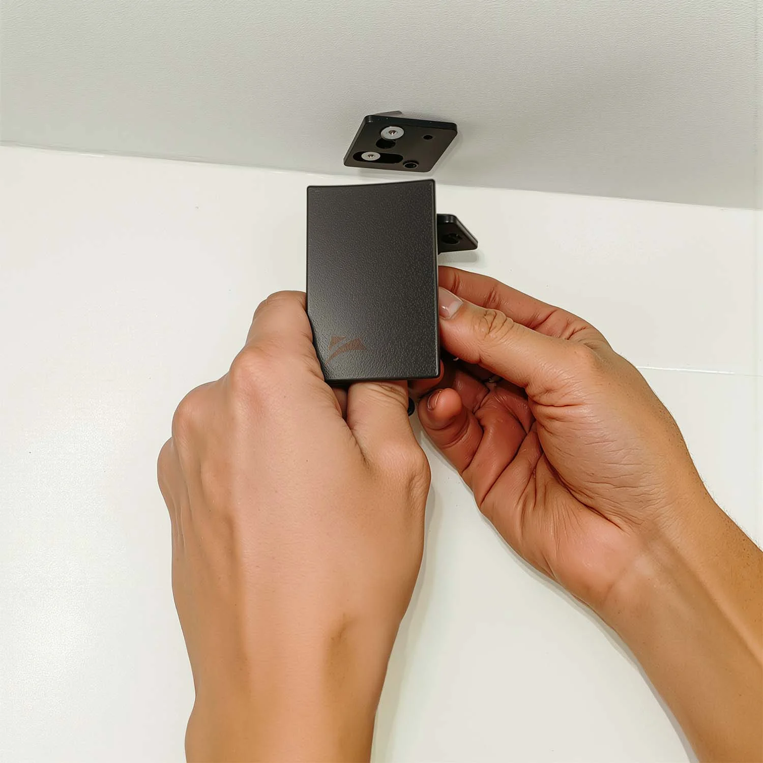 Ceiling mounting diagram - side view